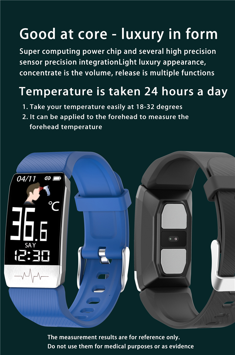 T1S ECG Smart band with thermometer